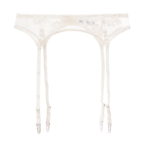 Cross-border sexy garter belt French ultra-thin embroidered lace garter bra matching stocking garter belt