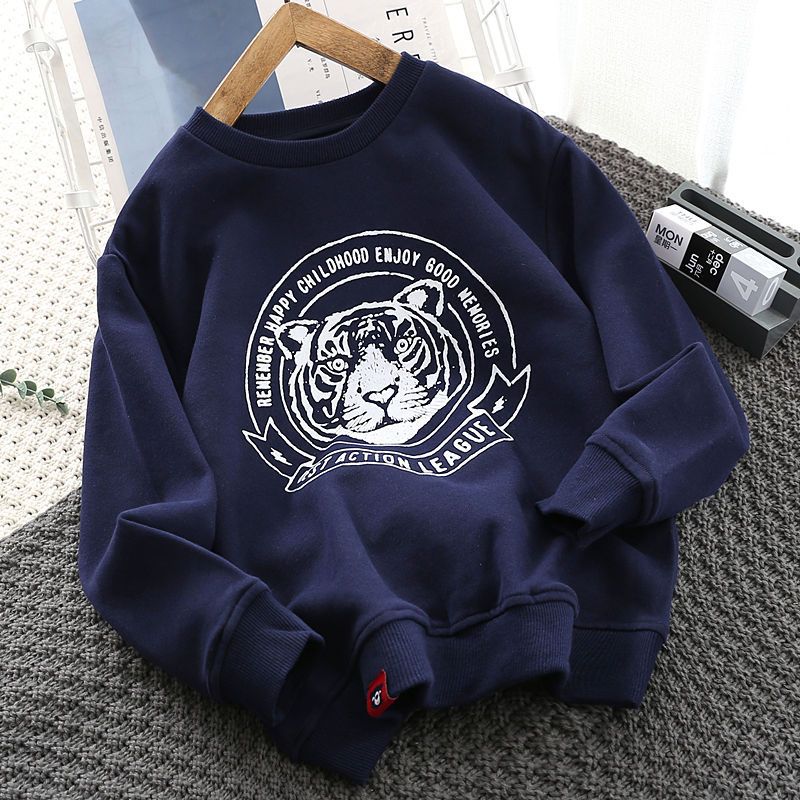 jauns stils zēnu ikdienas daudzpusīgs džemperis apakšā krekls brīvs ārzemju stila augšējais bērnu apģērbs_voghion.com