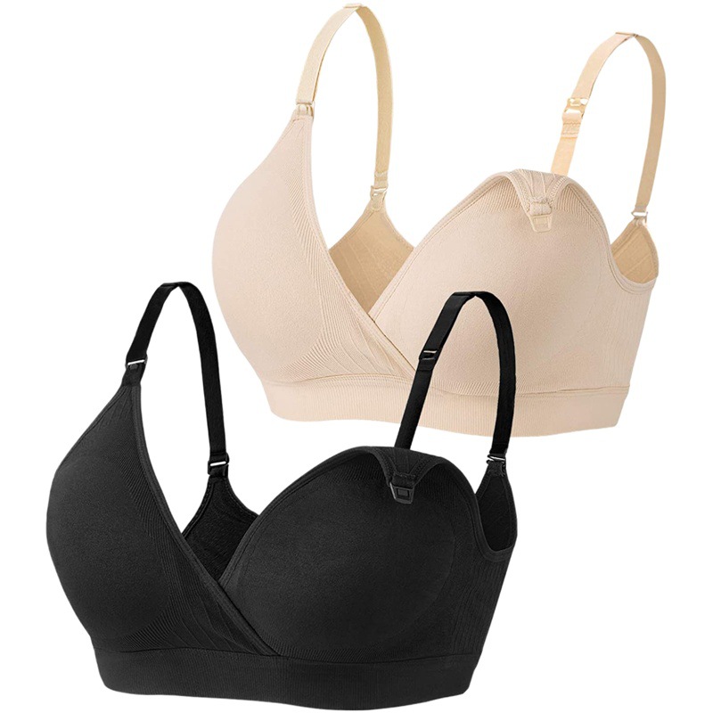 Maternidad enfermería sujetador ropa interior Cruz transpirable confinamiento enfermería sujetador inalámbrico deportes sujetador ropa interior al por mayor