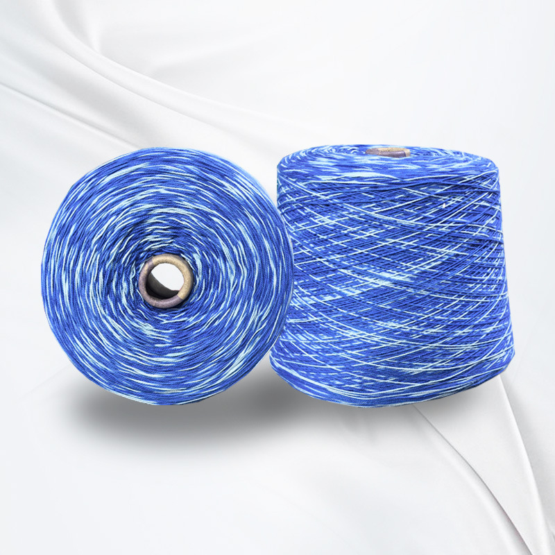 厂家直供 丝光棉段染纱 染色段染纱 不限纱支 可染2-6个颜色