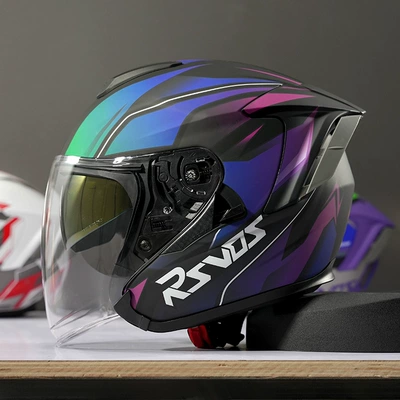 Motorcycle Half Helmet 3/4 | Motosiklet kaskı (dəbilqə) - r05-galaxy-sky-galaxy-s-code