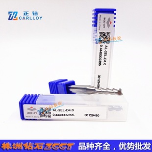 Zcc.Ct Solid Carbide Tungsten Steel End Mill Al-2El-D4.0 Two-Edged Aluminum