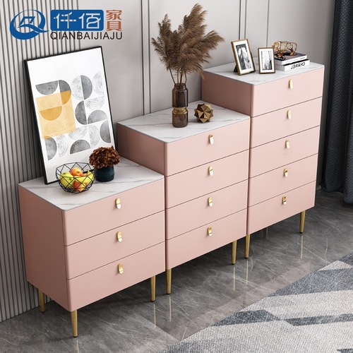 Customized three-four-five-drawer cabinet combination drawer cabinet bedroom storage cabinet living room simple modern drawer cabinet wall storage cabinet