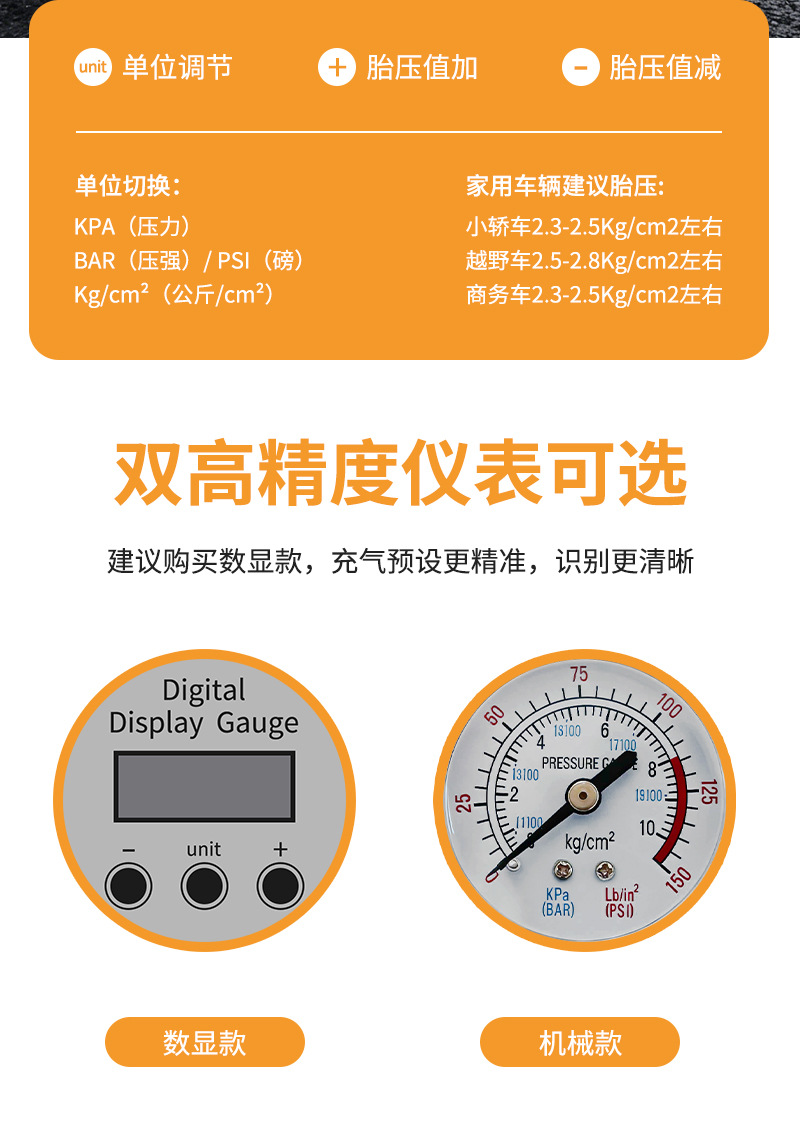 Cross-Border Dual-Cylinder Digital Display Car Air Pump for Cars, Small Cars, Off-Road Vehicles, Suvs, Portable High-Power Air Pump