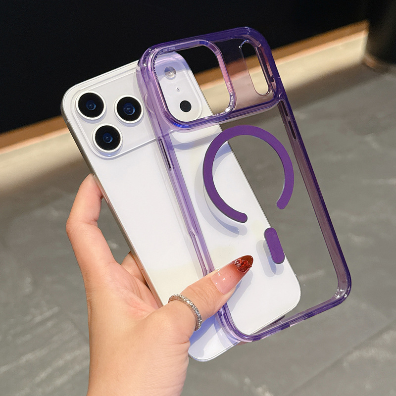 适用iPhone17PROMAX手机壳二合一冰透磁吸苹果17简约防摔保护套16|undefined