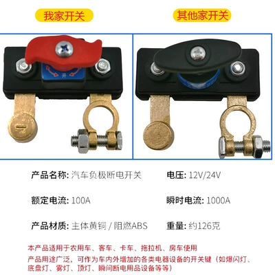 Power supply, ignition system accessories: Switch Power-Off Circuit Breaker