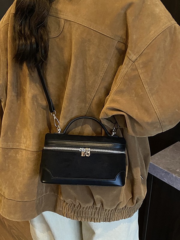 Bolso de mujer 2025 nueva moda caja de mano bolso cuadrado de alta calidad color retro versátil bolso de mochila