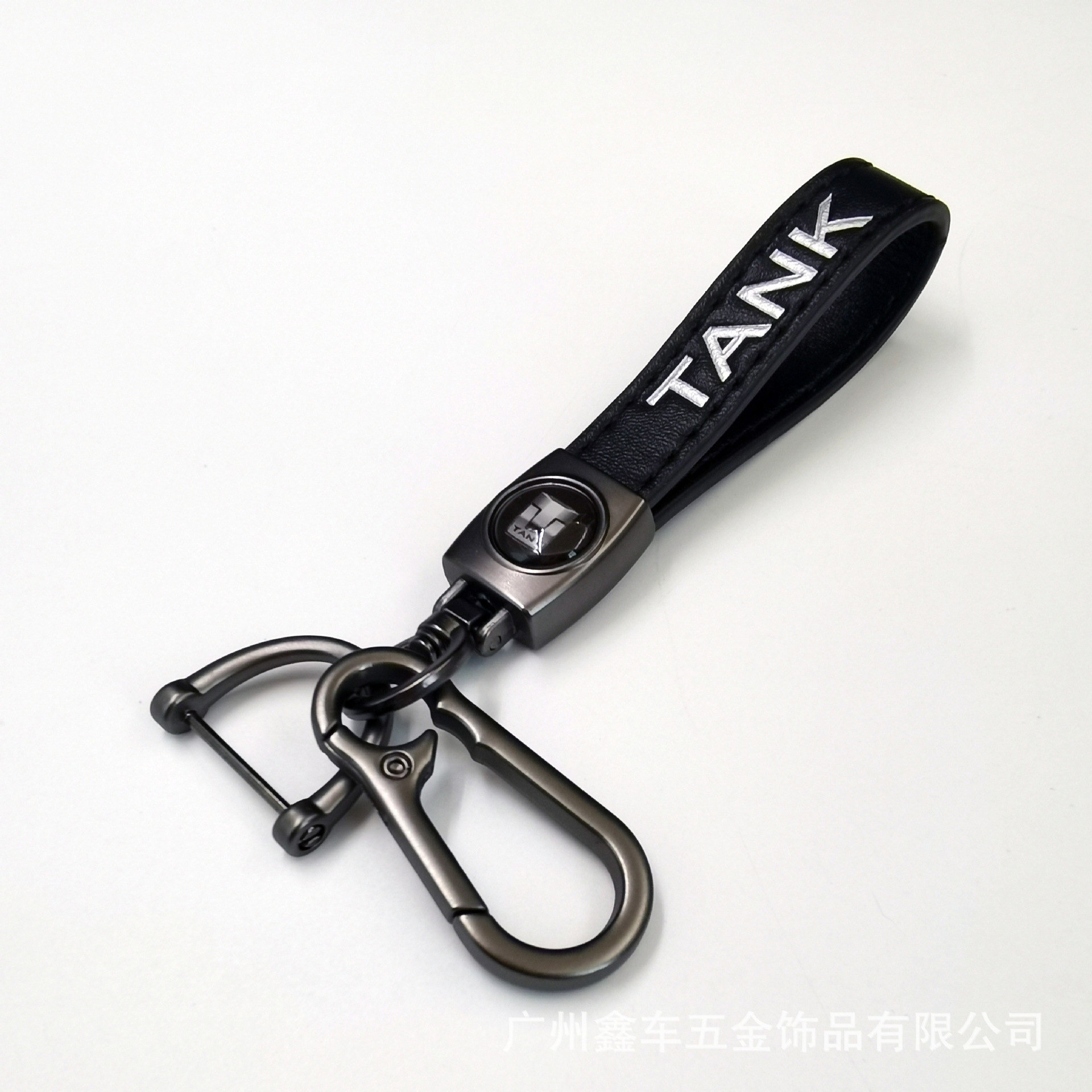 Keychain de piel de cordero transfronteriza logotipo de automóvil llavero de negocios hombre llavero colgante fábrica al por mayor