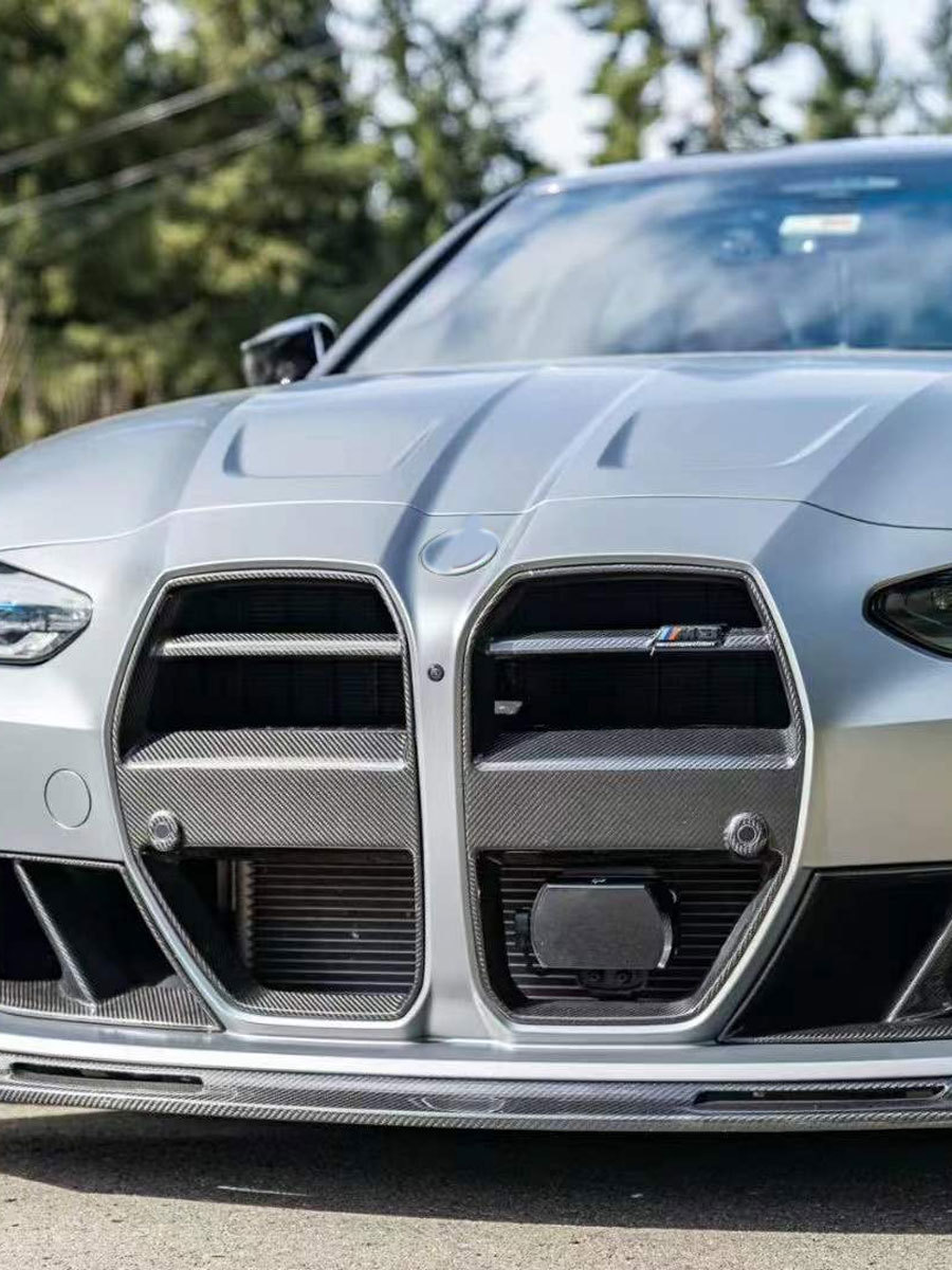 Suitable for Bmw G80 G82 Modified Csl Model V Model St Model Dry Carbon Fiber Front Bumper Air Intake Grille