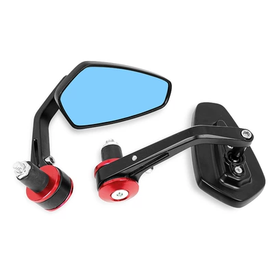 All-Aluminum Alloy Motorcycle Modified Motorcycle rearview mirror - red