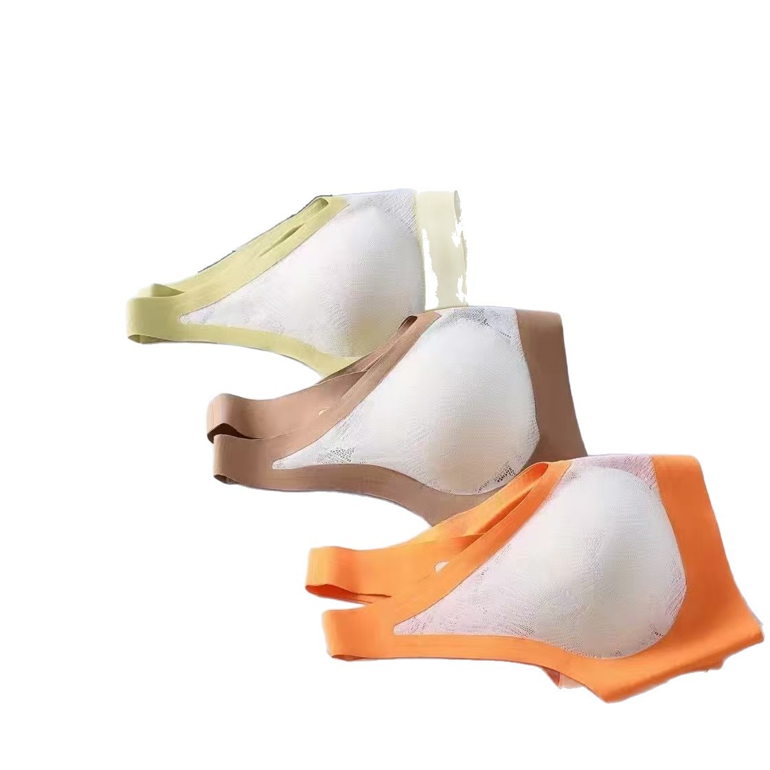 178 # nuevo encaje sin marcas sin anillo de acero pequeño pecho reunido ropa interior para mujeres contra caída de pecho colateral bra de espalda