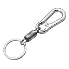 Car keychain for men and women, waist-mounted full metal key ring, couple anti-lost key chain, simple and personalized, high-end.