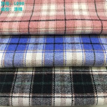 厂家直TR色织格子衬衫面料 童装 休闲装男女装格子布面料L098