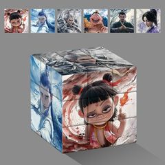 ナタクの子供が海を騒がせる2345階の3階のルービックキューブの白胚uvはt 1844t1845を印刷します。