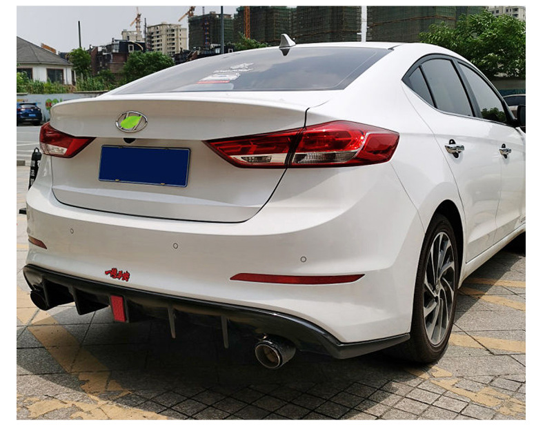 Suitable for Modern 2016-2019 Hyundai Elantra Body Kit Modification Parts: Front Lip, Side Skirts with Lights, Rear Lip, and Body Kit