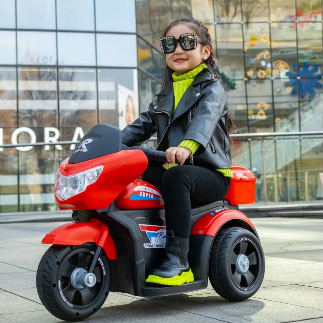Harley, motocicleta eléctrica para niños, tricicletas para hombres y mujeres, automóvil de control remoto para bebés, automóvil de juguete para niños, automóvil de carga de red roja