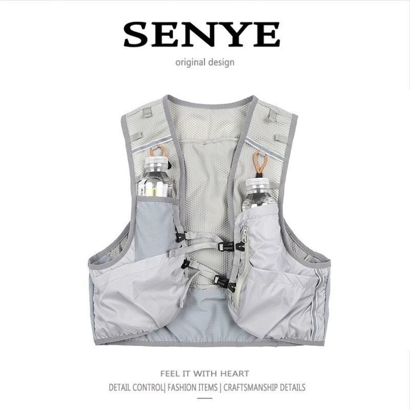 Pocket Mesh Splicing Workwear Vest Outdoor Functional Fishing Vest Mountain Series Multi-Functional Tactical Vest for Men and Women