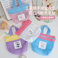 Оригинальная косметичка Sanrio для плавания большой вместимости, удобная для переноски на выход, многофункциональная дорожная сумка для хранения для женщин