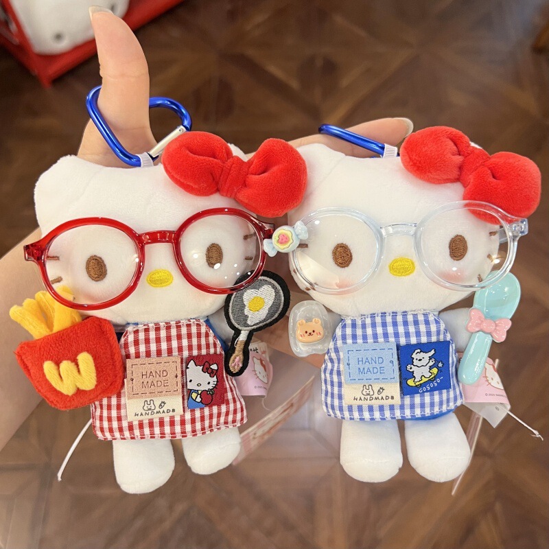 网红爆款kitty换装HelloKitty正版钥匙扣装饰少女感可爱风挂件|undefined