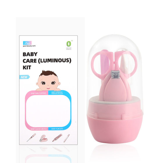 Baby nail Clippers 4-piece set Children Baby hand and foot care nail scissors newborn anti-meat nail clippers