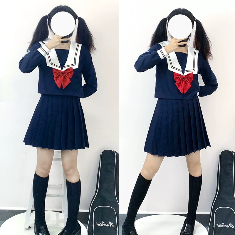 JK Униформа юбка натуральный милый студенческий костюм моряка в морском стиле Женский мягкий костюм средней сестры в студенческом стиле весенне-летний костюм
