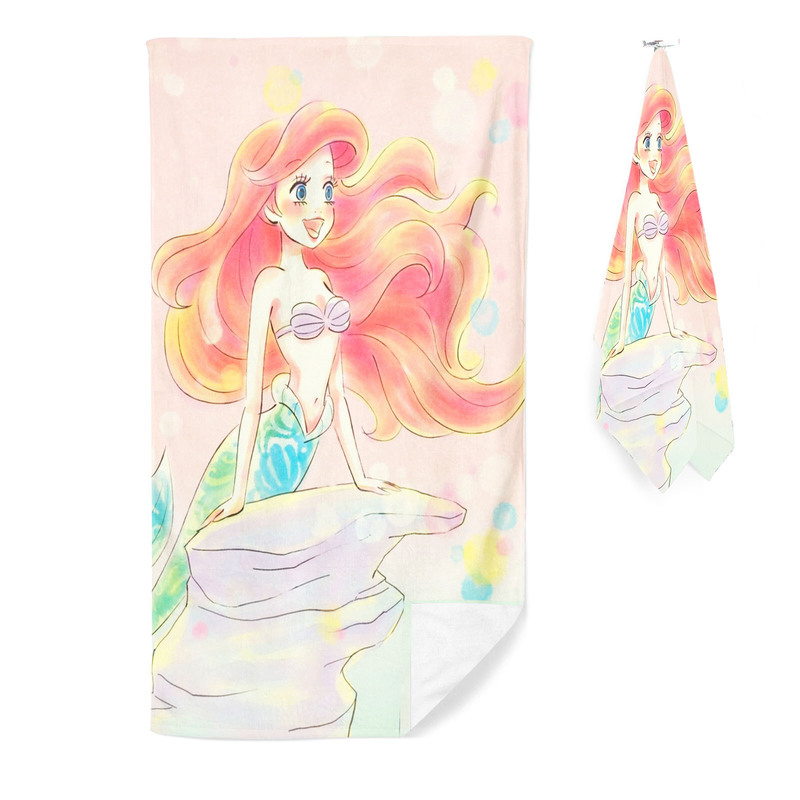 Mermaid 3D Digital Printed Beach Swimming Bath Towel Scandinavian Cross-Border Beach Towel Can Be Timed