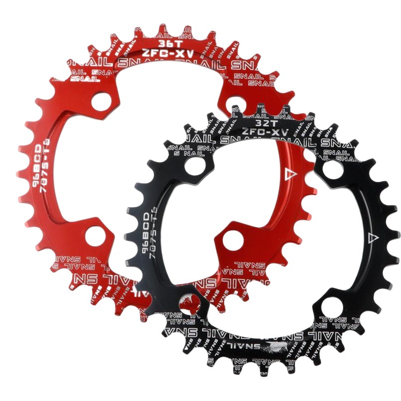 Cross-Border Snail Placa de diente positivo y negativo placa única 96BCD disco de bicicleta de montaña disco oval 32T 34T 36T