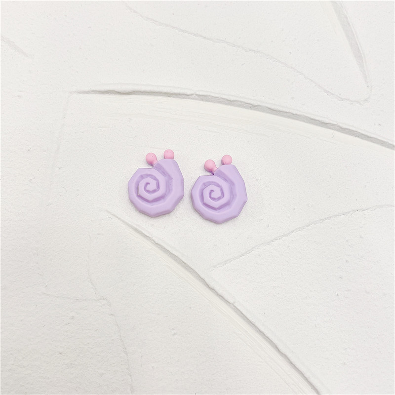 Simple Style Animal Heart Shape Plastic Epoxy Women's Ear Studs 1 Pair display picture 19