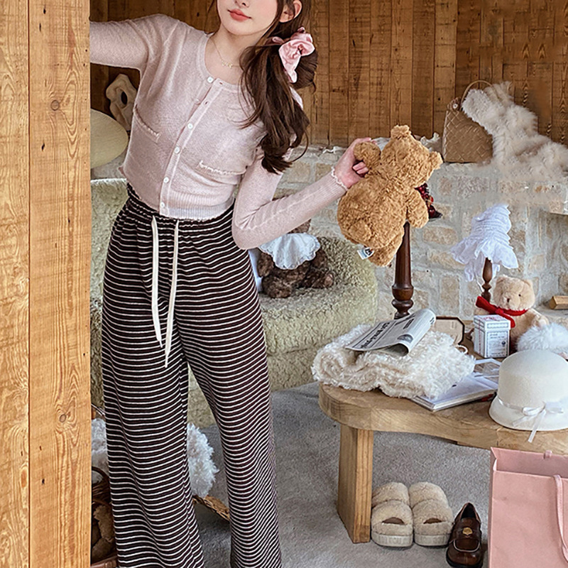 Ready-Made Love Sinus Sisters Series Thin Crocheted Alpaca Knitted Long-Sleeved Version