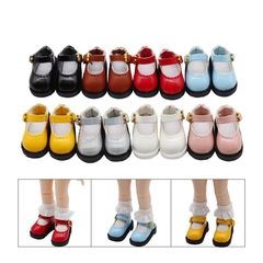 ob11 baby shoes versatile basic model YMY 12 points 8 points Molly ufdoll bjd Japanese style small leather shoes