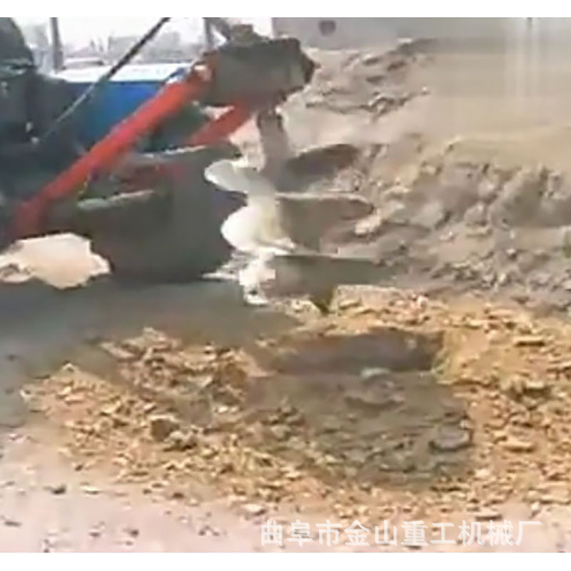 打桩立杆挖坑机 大马力拖拉机挖坑机 园林植树挖坑机