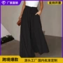 松紧腰新款夏季高腰裙裤