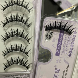 Naiying Naiying Mixed-Race False Eyelashes Sinomei Mf06 Thick Little Devil Black Sharpened European and American Photogenic Whole Root