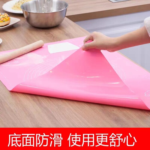 Silicone kneading mat with thickened base for household bread making, suitable for making buns, dumplings, rolling pins, dough, flour, panel, wholesale