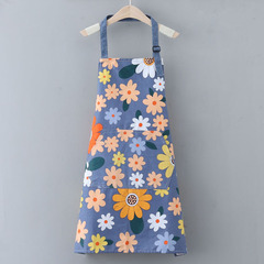 Cotton canvas one-size-fits-all apron modern simple sunflower color anti-fouling kitchen apron for home cleaning and can be shipped on behalf of others