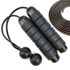 軸承鋼絲負重跳繩 學生訓練運動體育用品 跨境亞馬遜無線球跳繩