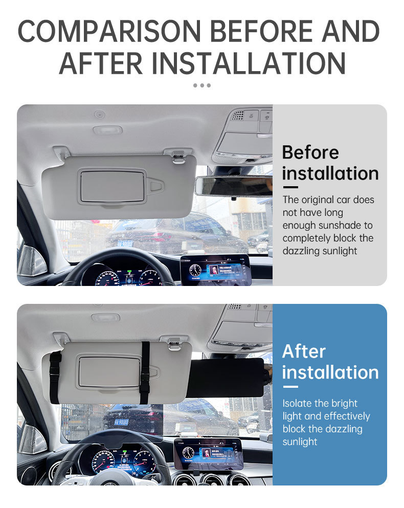 Car Portable Sun Visor, Telescopic Anti-Glare Car Sun Visor, Sun Visor Manufacturer Supplies Cross-Border