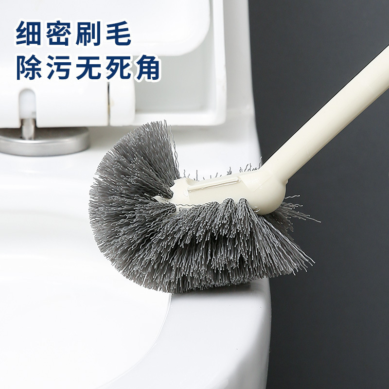 便器ブラシ家庭用死角なしブラシトイレブラシソフト毛長い柄トイレブラシ壁掛けトイレブラシ|undefined