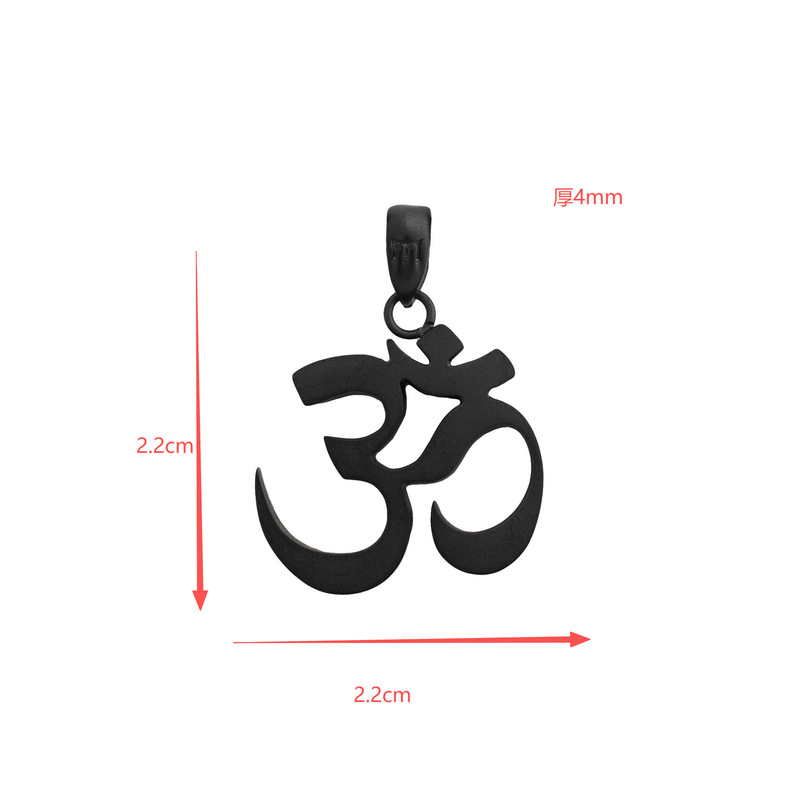 Cross-Border Classic Buddha Yoga Om Symbol Pendant Necklace for Men and Women, Stainless Steel Prayer Jewelry Wholesale Stackable Wear Cross-Border Classic Buddha Yoga Om Symbol Pendant Necklace for Men and Women, Stainless Steel Prayer Jewelry Wholesale Stackable Wear