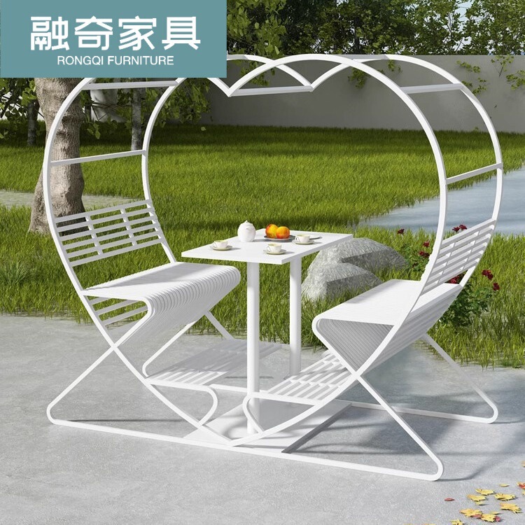 Outdoor Heart-Shaped Swing Chair Courtyard Decoration Scenic Spot Internet-Famous Attraction Homestay Ornament Restaurant Couple Heart-Shaped Table and Chairs Outdoor Heart-Shaped Swing Chair Courtyard Decoration Scenic Spot Internet-Famous Attraction Homestay Ornament Restaurant Couple Heart-Shaped Table and Chairs