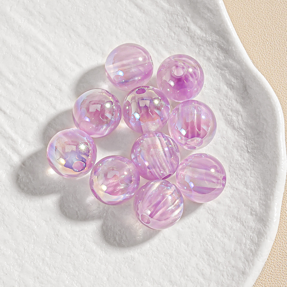 【20-30 piezas】Cuentas brillantes finas para manualidades, cuentas con orificio para cadena de teléfono, accesorios para cuentas, piezas pequeñas al por mayor