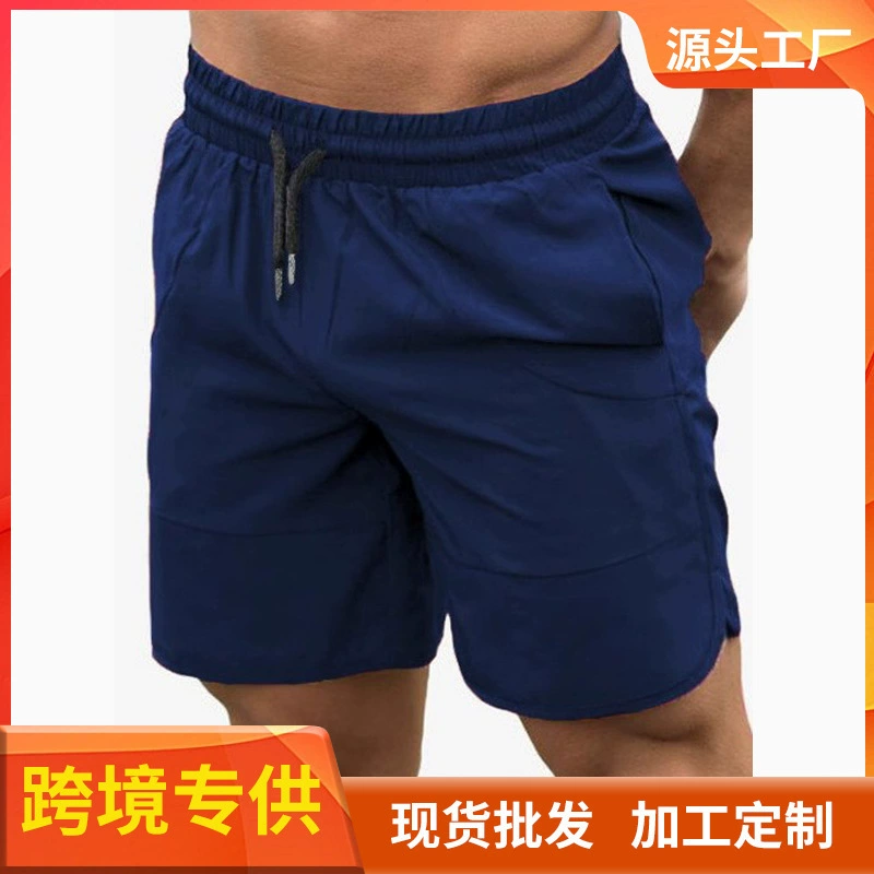 Мужские летние шорты для фитнеса, спорта и бега, баскетбольные тренировочные шорты-пятишорты, быстросохнущие, модные и удобные.