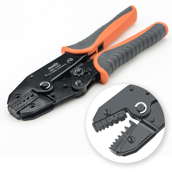Tube-type terminal pliers Needle-type terminal cold crimping pliers Copper nose wire Nose needle-shaped crimping ear Pin needle crimping pliers
