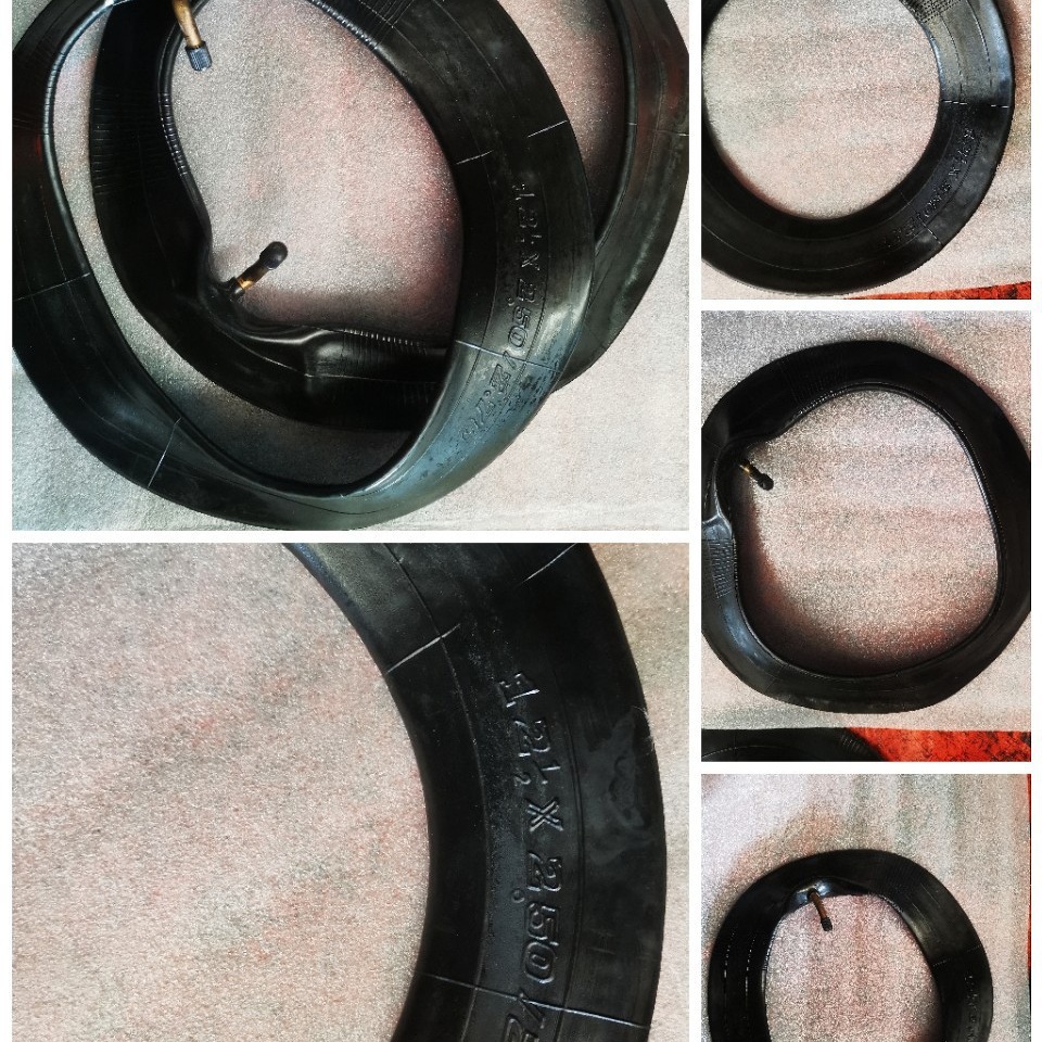 供应青岛产 小型 电动车 轮椅车 弯咀天然胶内胎  12 1/2 *2.5/