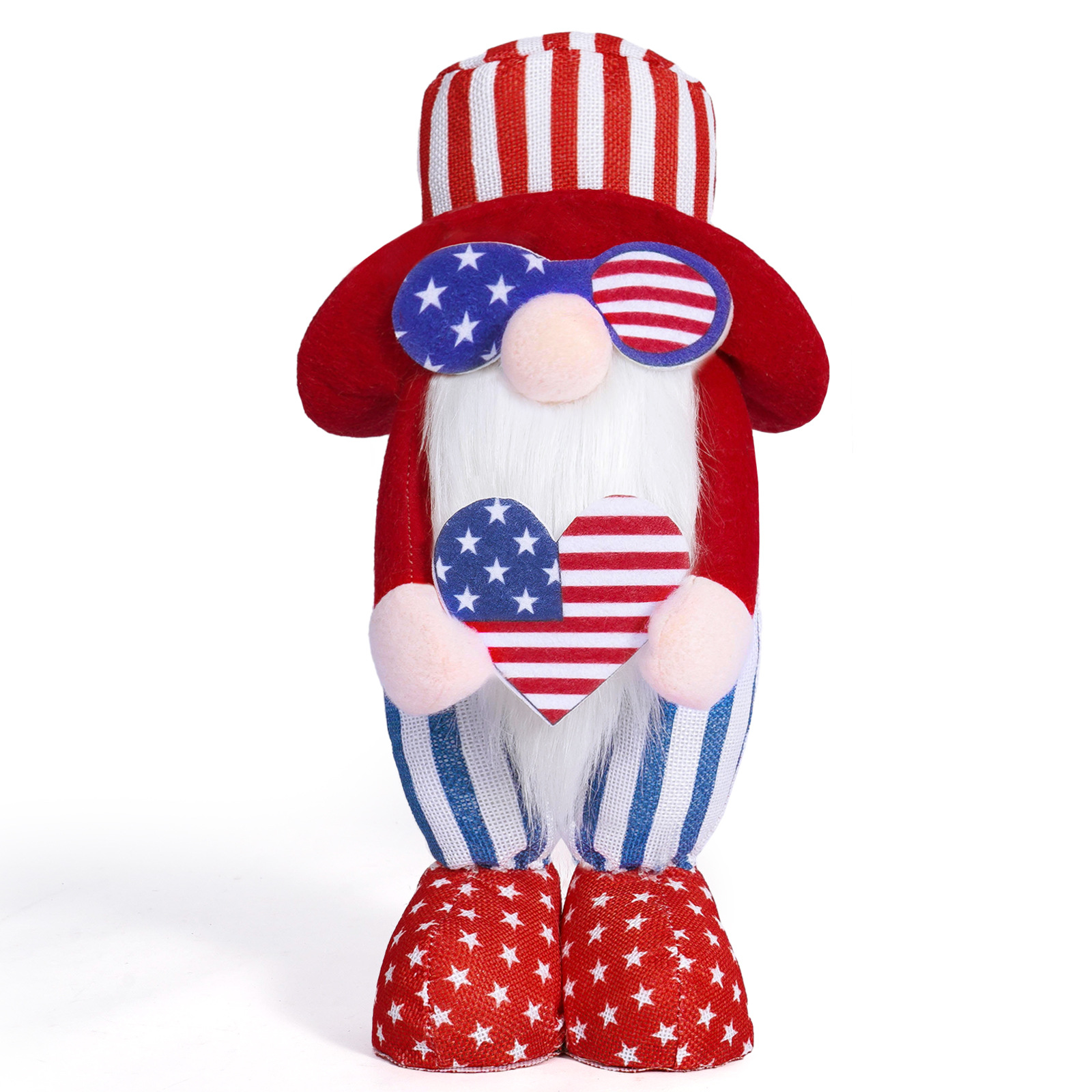 Muñeca sin cara transfronteriza Día de la Independencia de los Estados Unidos enana muñeca decoración regalo de vacaciones decoración