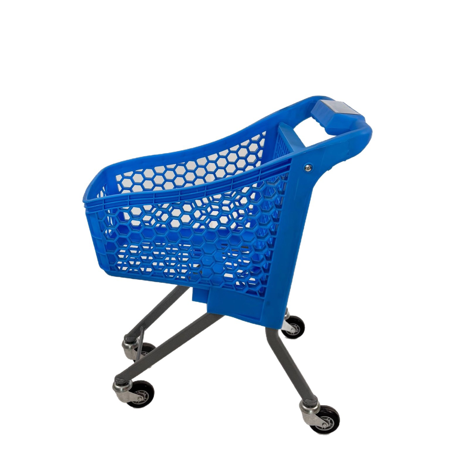 Suministro de plástico supermercado infantil carrito engrosado diseño antideslizante carrito de padres e hijos supermercado carrito de compras infantil