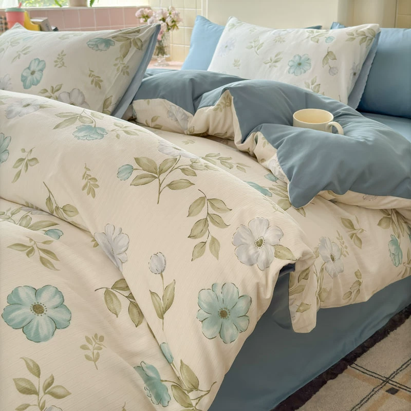Duvet Cover Set (Fresh) Double-Layer Bedspread, 3–4 Piece Options, Multiple Patterns & Sizes