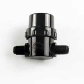 塑料黑色迷你1/4“NPT外螺纹直列进水过滤器，304不锈钢网