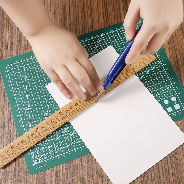 Cutting pad A4 art engraving board ruler plastic cutting board scale board examination special stationery span
