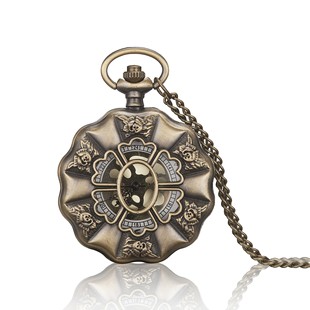 New Pumpkin Pocket Watch Creative Watch European and American Vintage Pocket Watch Bronze Pocket Watch 6158